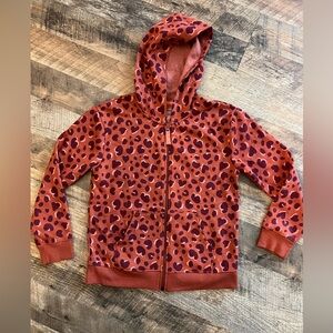 Cat & Jack Red and Purple Leopard Print Jacket